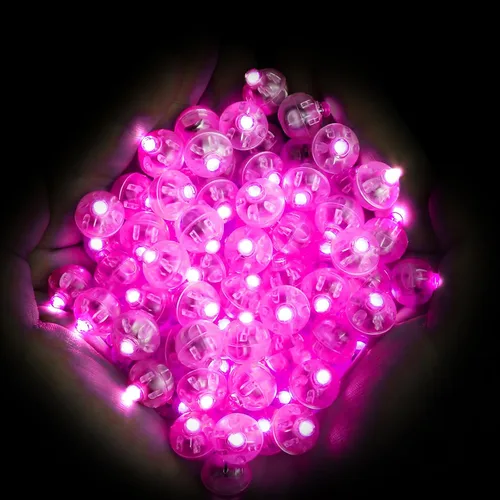 Vista 10 de Decoración de lámparas en bolas para fiestas de boda, luz de larga duración para linterna de papel, luz de flash LED multicolor, 100
