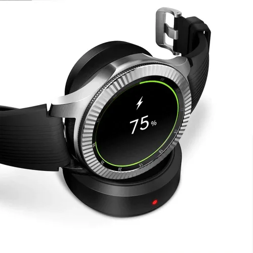 Vista 5 de AISPORTS Anillo de bisel compatible con Samsung Galaxy Watch 1.811 in bisel Loop cubierta adhesiva anti arañazos acero inoxidable bisel de metal
