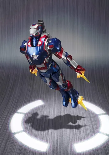 Vista 6 de TAMASHII NATIONS Bandai S.H. Figuarts Iron Patriot Iron Man 3 Figura de acción