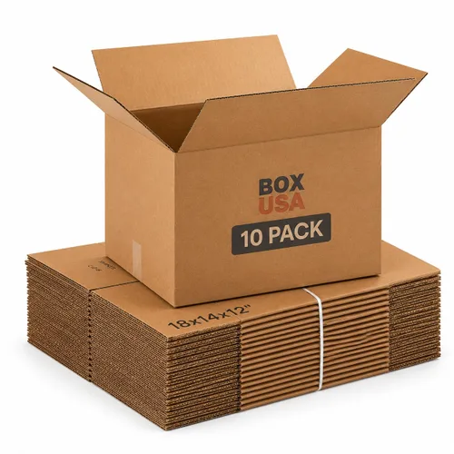Vista 12 de BOX USA Cajas de cartón corrugado de 15 x 10 x 6, medianas de 15 pulgadas de largo x 10 pulgadas de ancho x 6 pulgadas de alto, paquete de 25