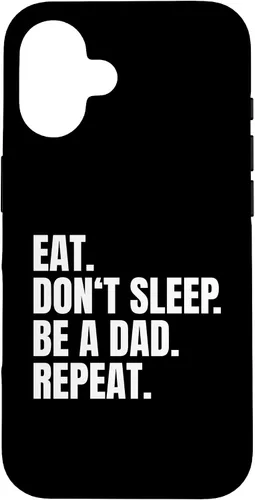 Vista 32 de Eat Don't Sleep Be A Dad Repeat Case for iPhone 17