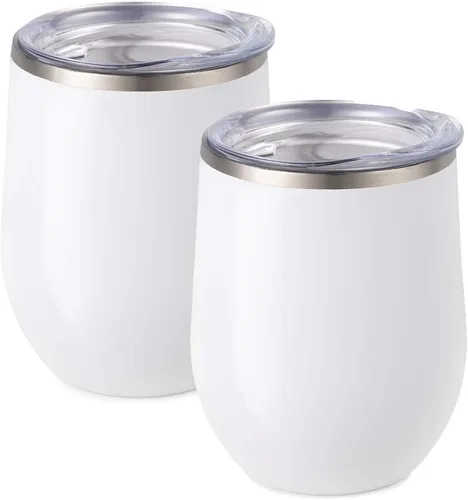 Vista 16 de Vaso de vino Maars Bev sin soporte de con paredes dobles aislantes al vacío de acero inoxidable de 12 onzas, Fucsia