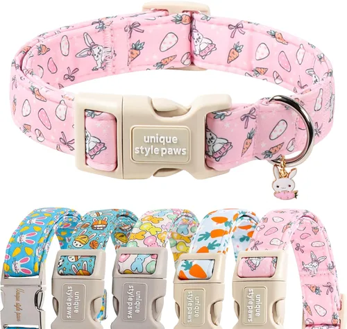 Vista 17 de Unique style paws Collar de perro con hebilla de plástico con colgante, collar de cachorro para primavera y verano, traje de baño para fiesta