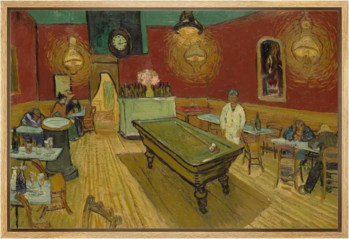 Vista 39 de Van Gogh - Lienzo con diseño giclée de olivos con cielo amarillo y sol, arte de pared de galería, estirado y enmarcado, listo para colgar, 24 x 36
