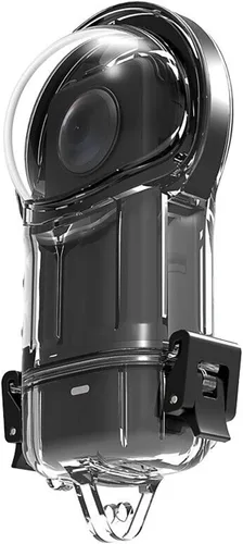 Vista 9 de Carcasa impermeable sellada para buceo para Insta360 X3 Cámara panorámica Funda protectora Shell con accesorios de montaje de soporte