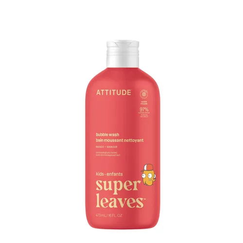 Vista 17 de ATTITUDE Bubble Wash para niños, champú para el cabello y jabón corporal, verificado por EWG, a base de plantas y minerales, vegano, arándano, 16