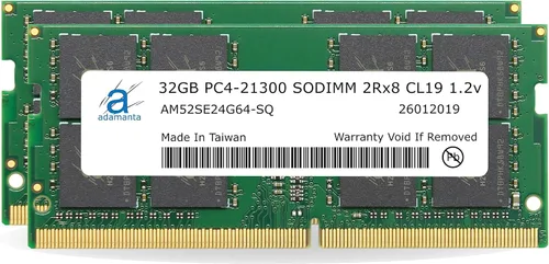 Vista 14 de Adamanta 16 GB (1x16GB) de memoria para laptop DDR4 2133 Mhz PC4-17000 SODIMM 2Rx8 CL15 1,2 V Notebook DRAM RAM