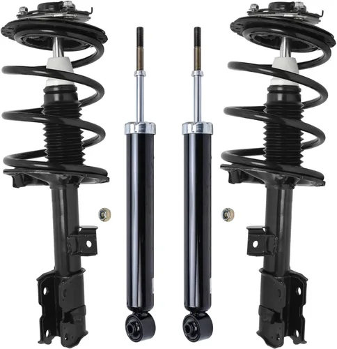 Vista 27 de Detroit Axle - Puntales y Amortiguadores para Chevy Traverse Buick Enclave GMC Acadia Saturn Outlook 2007-2012, 2 puntales delanteros con resorte