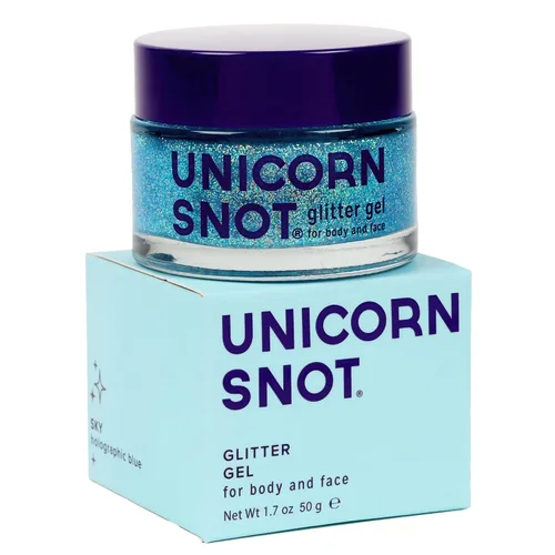 Vista 8 de UNICORN SNOT Gel holográfico con purpurina para la cara y el cuerpo Maquillaje de purpurina para las fiestas: Regalos para calcetines y Navidad
