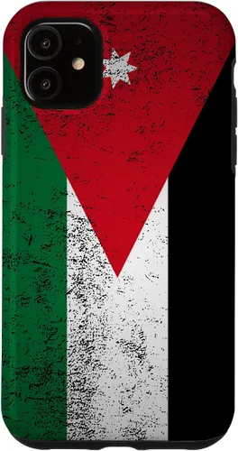 Vista 5 de iPhone 14 Grunge Jordan Flag Vintage Amman Western Asia Jordanian Gift Case