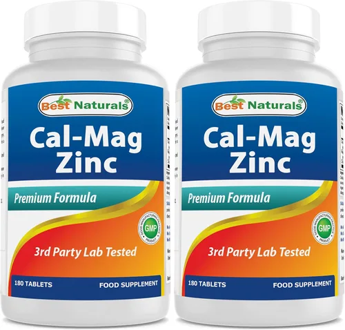 Vista 10 de Best Naturals - Complejo mineral esencial #1 CAL MAG ZINC - Fabricado en una instalación certificada GMP con sede en Estados Unidos y probado por
