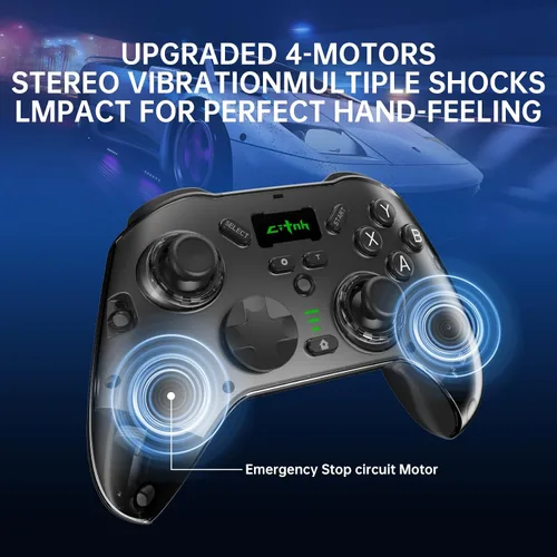 Vista 6 de hosowe Wireless Mobile Gaming Controller Compatible for PC/Switch/Android/iOS, Interactive Screen PC Controller with Programmable, Hall Effect