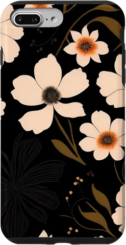 Vista 9 de Funda para iPhone 14 de flores silvestres botánicas de peonías verde oliva