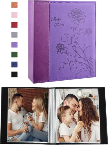 Vista 31 de Artmag - Paquete de 2 álbumes de fotos pequeños de 4 x 6 pulgadas, cada paquete con 26 páginas transparentes, para 52 fotos verticales de 4 x 6