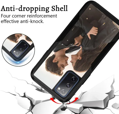 Vista 4 de Funda protectora personalizada con foto para Samsung Galaxy S20 FE 5G, con imagen, texto, logotipo, [probada en caídas de grado militar]