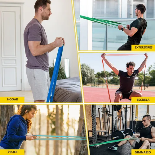 Vista 6 de Pull Up Bands, Resistance Bands, Pull Up Assistance Band Exercise Bands for Men & Women Working Out, Body Stretching, Physical Therapy, Muscle