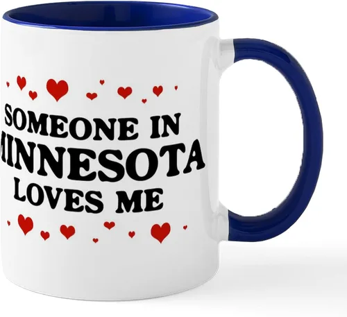 Vista 7 de CafePress Loves Me In Minnesota Taza de café de cerámica de 11 oz (11.0 fl oz)
