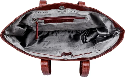 Vista 3 de ANTONIO VALERIA Alexis - Bolso de cuero con asa superior para mujer