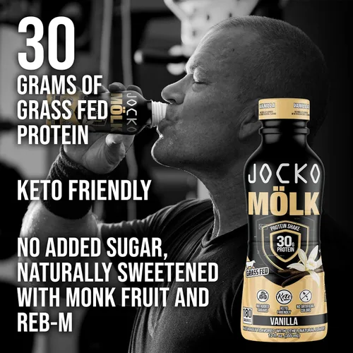 Vista 3 de Jocko Fuel Paquete de batido de proteínas - Vainilla y chocolate (24 unidades)