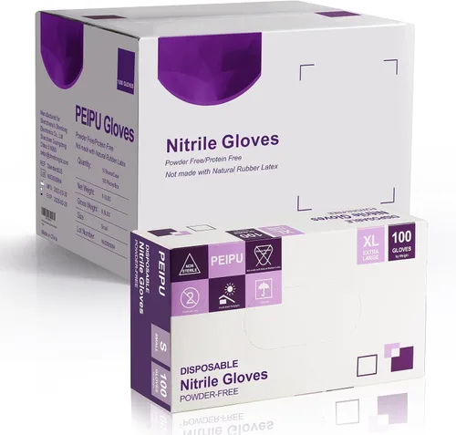 Vista 7 de Guantes de nitrilo PElPU, desechables para limpieza, sin polvo, sin látex, guantes protectores no estériles