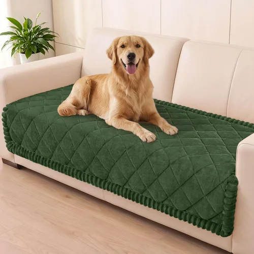 Vista 11 de Smiry Couch Cover for Dogs, Non Slip Washable Pet Sofa Protector for Large Dogs, Cats, Fuzzy Plush Sofa Covers Backrest & Armrest, Against Fur, Dirt