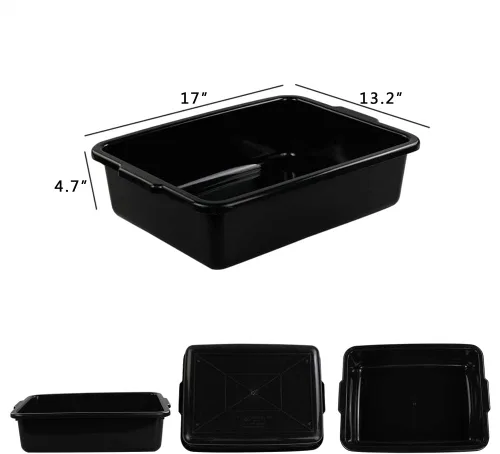 Vista 2 de Caja de autobús de plástico comercial, tina de autobús, juego de 3