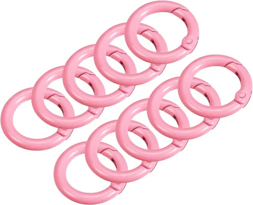 Vista 14 de uxcell Anillos redondos de resorte, hebilla de gatillo para bolsos, monederos, llavero