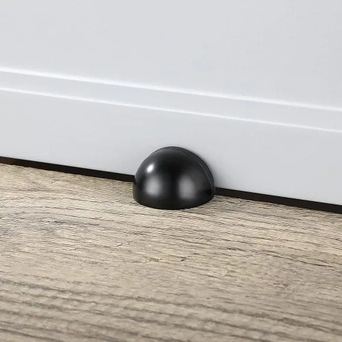 Vista 3 de JQK DSB3-BK-P5 - Tope de puerta de piso, para snowboard, almacenamiento de acero inoxidable, amortiguador de sonido, parachoques de pared, estante