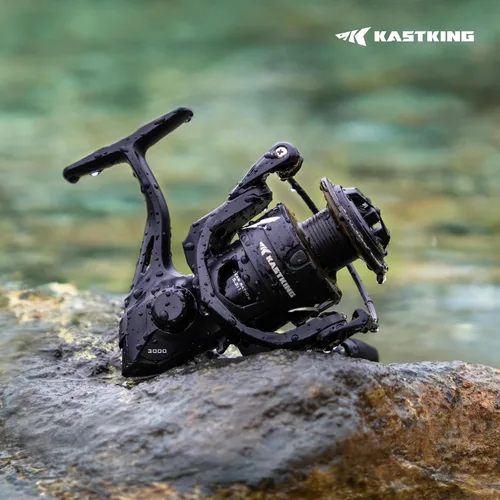 Vista 9 de KastKing Spartacus II Plus - Carrete giratorio IPX5 impermeable para agua dulce/agua salada, arrastre de 22 libras, relación de engranajes 5.2:1