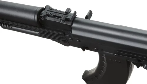 Vista 4 de Lancer Tactical AK KR-103 Airsoft AEG Rifle con Triángulo Airsoft Stock (Color: Negro)