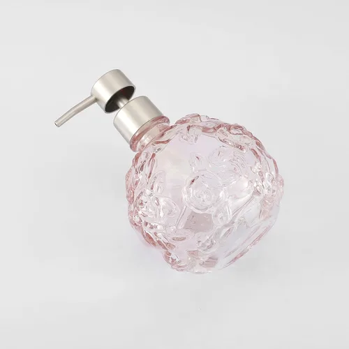 Vista 7 de Dispensador de Jabón de Vidrio Transparente con Bomba, Dispensador de Jabón Recargable para Baño, Cocina y Encimera, Diseño Elegante y Duradero