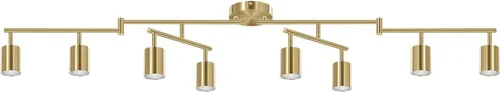 Vista 18 de Accesorios de iluminación de pista de techo negro, accesorio de iluminación de cocina, kit de luz de pista de 4 luces de 30", luces de techo LED