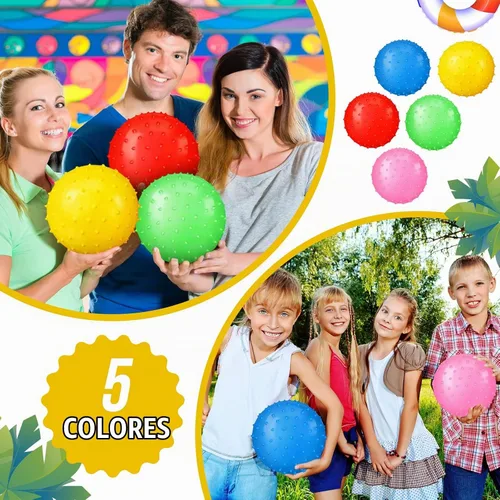 Vista 4 de Jerify Knobby Balls - Pelotas de rebote de 7 pulgadas, bolas grandes hinchables a granel, bolas sensoriales suaves para masaje, bolas de plástico