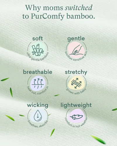 Vista 7 de PurComfy Saco de dormir súper suave de 0.5 TOG, saco de dormir de viscosa de bambú de primera calidad, manta delgada para bebé, saco de dormir