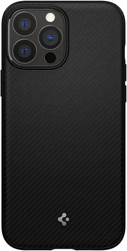 Vista 3 de Spigen Mag Armor (MagFit) compatible con MagSafe diseñada para iPhone 13 Pro Max (2020), color negro mate