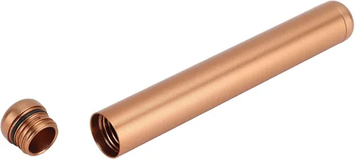 Vista 2 de TOPINCN Tubo portacigarrillos, contenedor hermético de aleación de aluminio para almacenamiento de cigarrillos, soporte para cigarrillos para viajes
