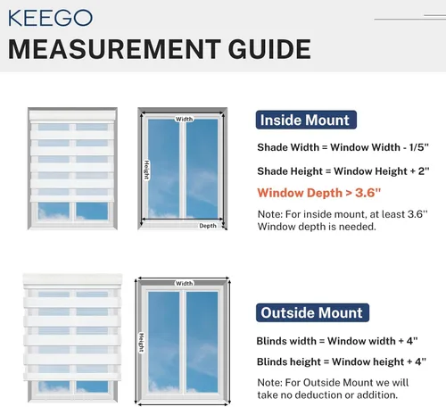 Vista 5 de Keego Persianas motorizadas de cebra con control remoto, persianas para ventana que combinan con Alexa automático y control con caja de sonido