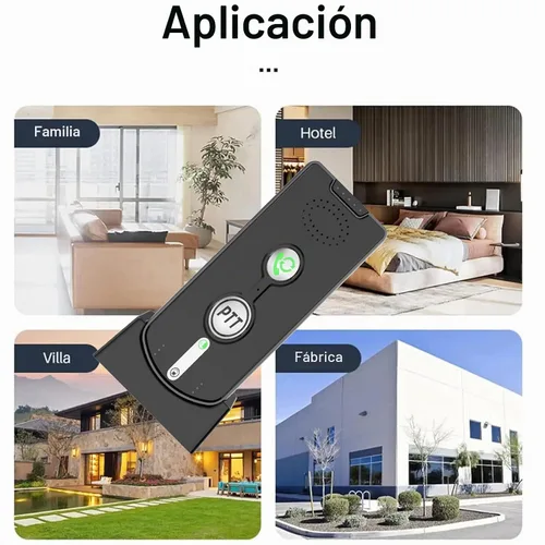 Vista 5 de Sistema de intercomunicación inalámbrico de 2 vías para el hogar, 1/2 milla de largo alcance, llamadas manos libres, recargable, espera de 120