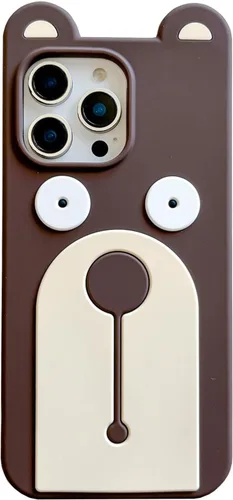 Vista 11 de Funda fea compatible con iPhone 11, 3D Kawaii payaso caricatura, divertido protector de silicona suave a prueba de golpes para mujeres y niñas