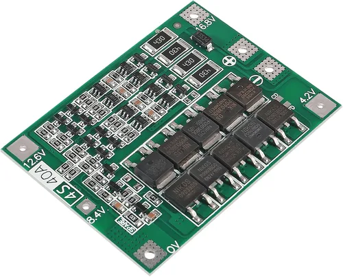 Vista 5 de 4 unids 4S 40A batería de litio de iones de litio 18650 cargador PCB BMS placa de protección con equilibrio para motor de taladro 14.8 V 16.8 V