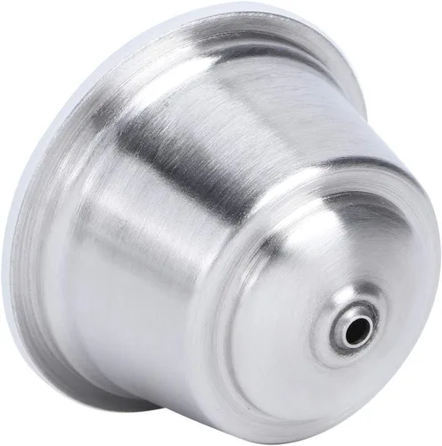 Vista 6 de Oumefar Relleno de café recargable, cápsulas de café reutilizables de acero inoxidable con tapa de silicona, taza de cápsula de café recargable