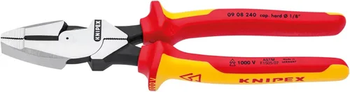Vista 2 de KNIPEX Tools 09 08 240 US High Leverage Lineman's, New England Head, 1000V aislado