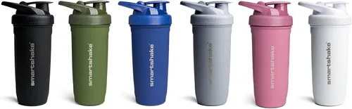 Vista 8 de Smartshake Reforce - Botella mezcladora de proteínas de acero inoxidable, sin aislamiento, unisex, para gimnasio, botellas agitadoras de metal, 30.4
