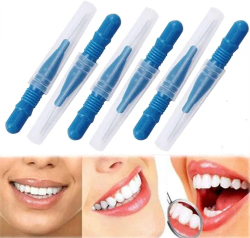 Vista 5 de BlingKingdom 50 cepillos interdentales suaves, hilo dental