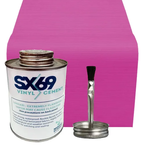 Vista 14 de SX 69 Kit de reparación de vinilo Kit de reparación de casa inflable Rojo Incluye adhesivo de 4 onzas y rollo de vinilo para reparaciones