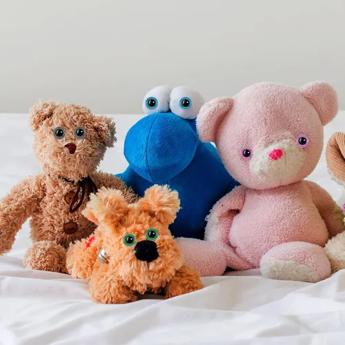 Vista 3 de 100 ojos grandes de seguridad para Amigurumi - Ojos de ganchillo de plástico con purpurina para manualidades de osos títeres, suministros