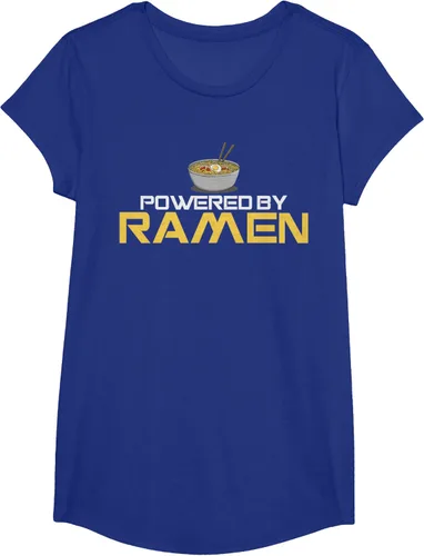 Vista 63 de Camiseta de fideos de anime japoneses Powered By Ramen, Negro, S