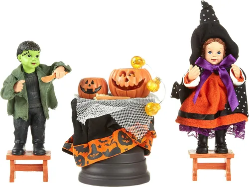 Vista 2 de Department 56 Possible Dreams - Juego de figuras iluminadas de Halloween para niños, 8 pulgadas, multicolor