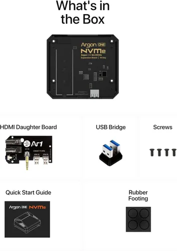 Vista 6 de Argon ONE M.2 NVMe - Placa de expansión para Raspberry Pi 4 – ONE V2 solamente