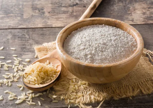 Vista 4 de Harina de arroz integral orgánica, 1.5 libras, sin OMG, finamente molida a partir de arroz de grano largo, sin blanquear, sin tratar, comida vegana